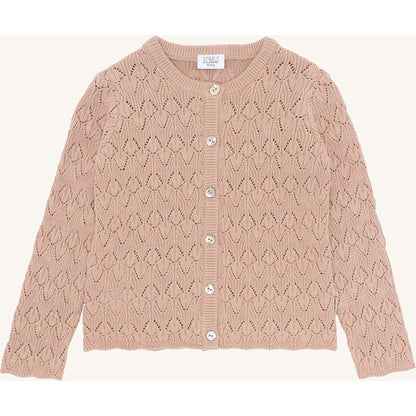 Hust & Claire HCCilja Pointelle Cardigan 3549 Rugby Tan