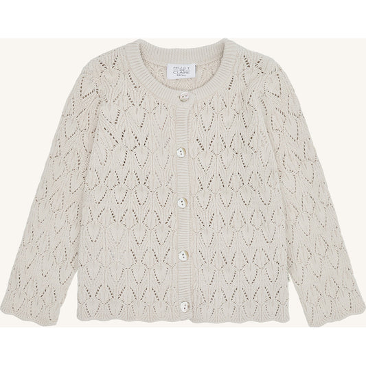 Hust & Claire HCCilja Pointelle Cardigan 4501 French Oak