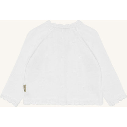 Hust & Claire HCCilja Pointelle Cardigan 3246 White