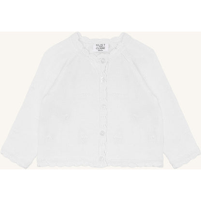 Hust & Claire HCCilja Pointelle Cardigan 3246 White