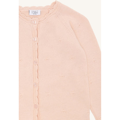 Hust & Claire HCCilja Pointelle Cardigan 3763 Quartz