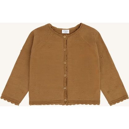 Hust & Claire HCCilja Pointelle Cardigan 3557 Chipmunk