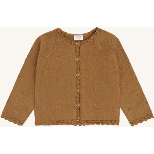 Hust & Claire HCCilja Pointelle Cardigan 3557 Chipmunk
