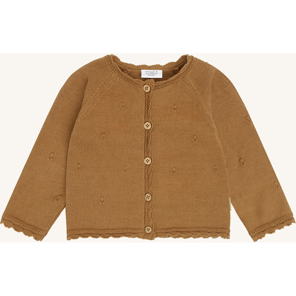 Hust & Claire HCCilja Pointelle Cardigan 3557 Chipmunk