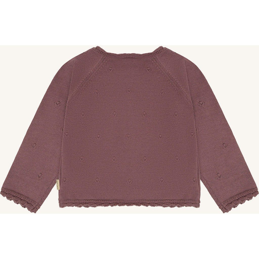Hust & Claire HCCilja Pointelle Cardigan 3870 Plum
