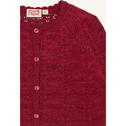 Hust & Claire HCCilja xmas Cardigan 3379 Teaberry