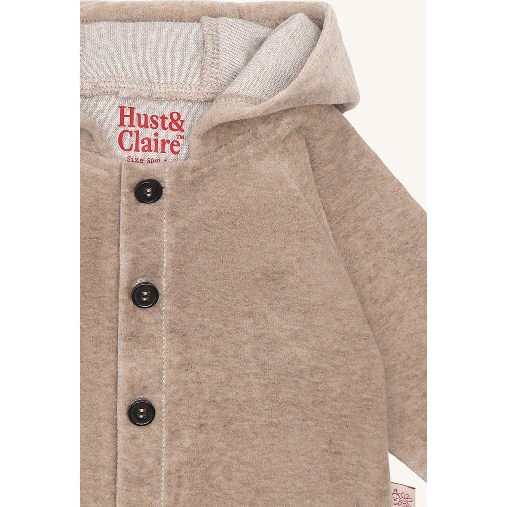 Hust & Claire HCCookie Velour Cardigan 3554 Biscuit
