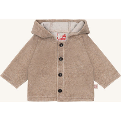 Hust & Claire HCCookie Velour Cardigan 3554 Biscuit