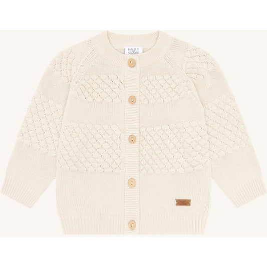 Hust & Claire HCCuno Knit Bubble Cardigan 3517 Sandshell