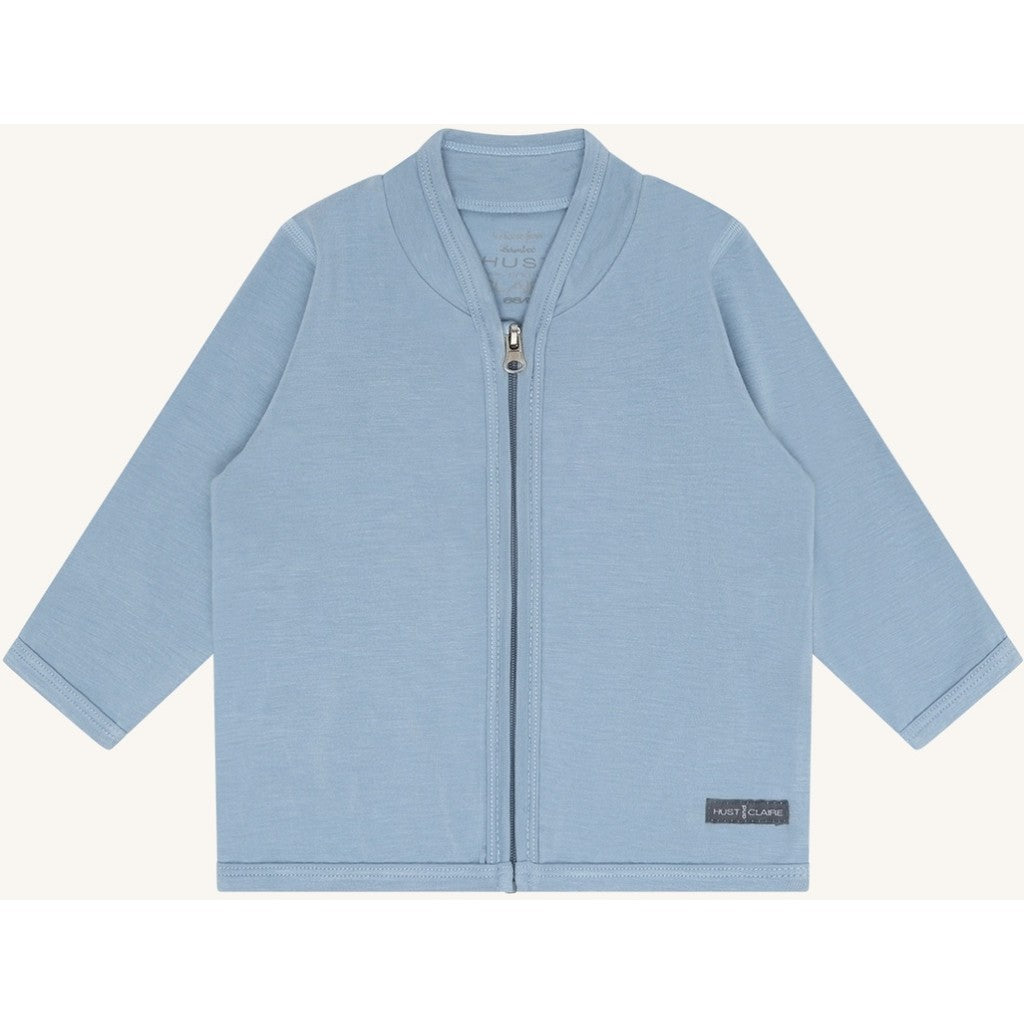 Hust & Claire HCCurd Solid Zip Cardigan 3157 Light Blue