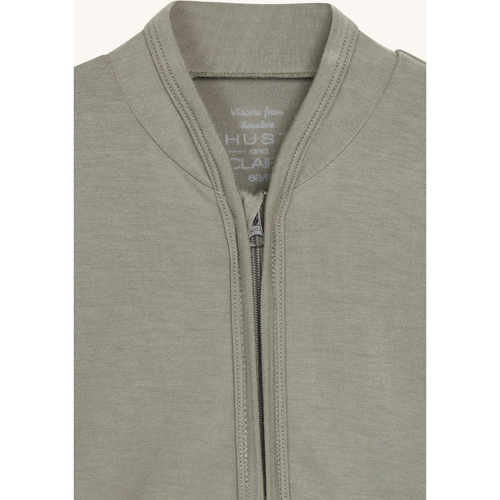 Hust & Claire HCCurd Solid Zip Cardigan 3448 Seagrass