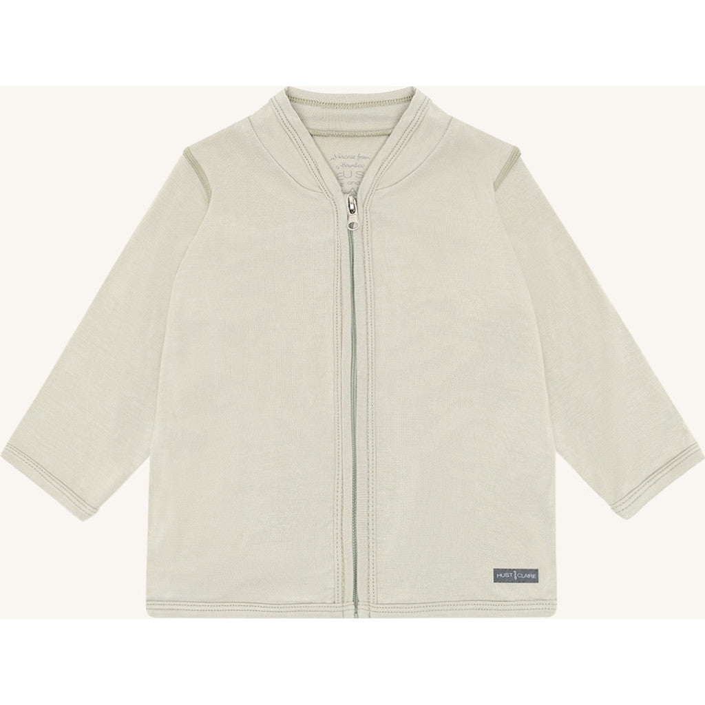 Hust & Claire HCCurd Solid Zip Cardigan 4416 Greene Stone