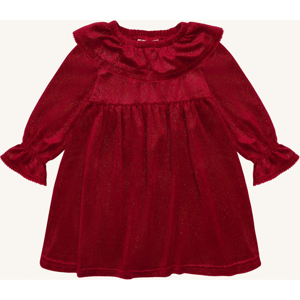 Hust & Claire HCDonna Velour dress Dresses 3379 Teaberry