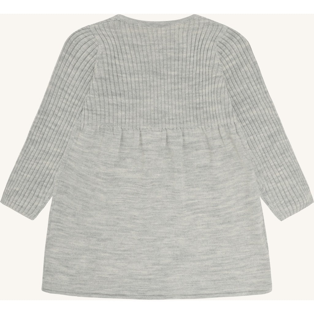 Hust & Claire HCDuri Wool Knit Dresses 1201 Light Grey Melange