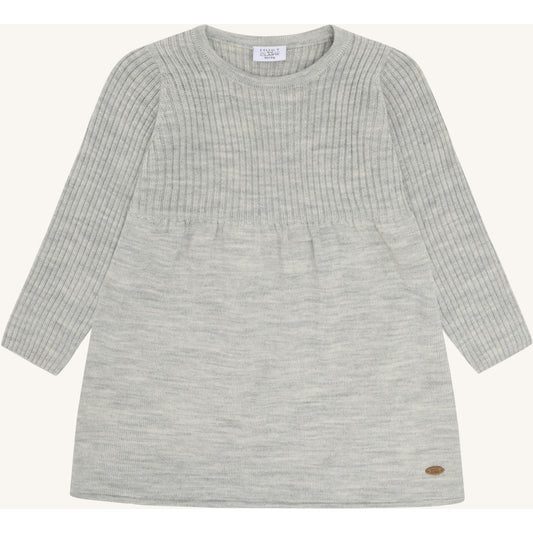 Hust & Claire HCDuri Wool Knit Dresses 1201 Light Grey Melange