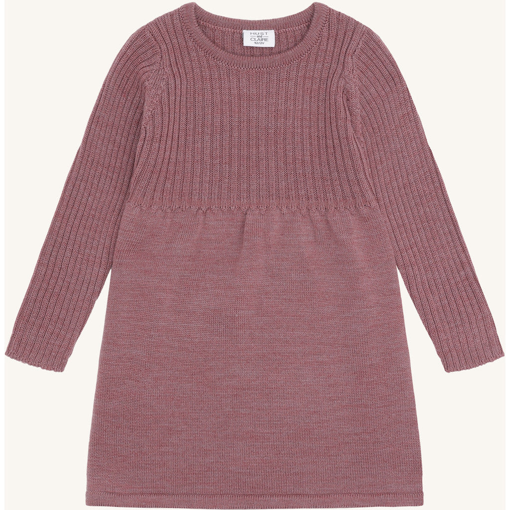 Hust & Claire HCDuri Wool Knit Dresses 3863 Pale Mauve