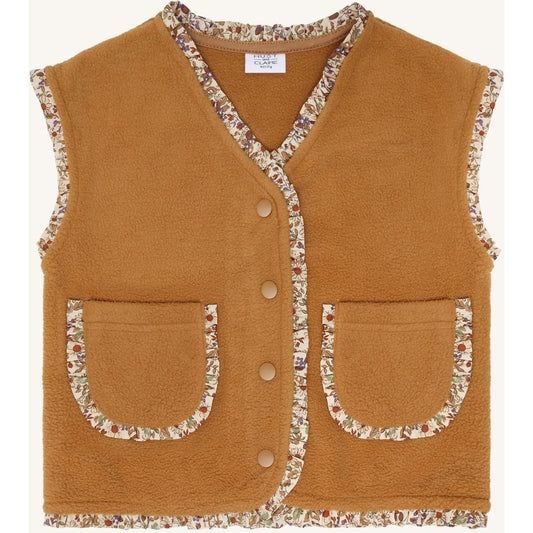 Hust & Claire HCElla Fleece Vest Waistcoat 3557 Chipmunk