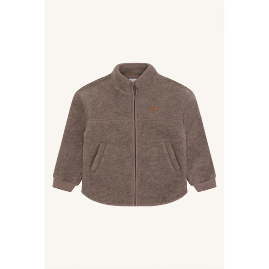 Hust & Claire HCEmi Zip Jacket Wool Fleece Jacket 3232 Deer Melange