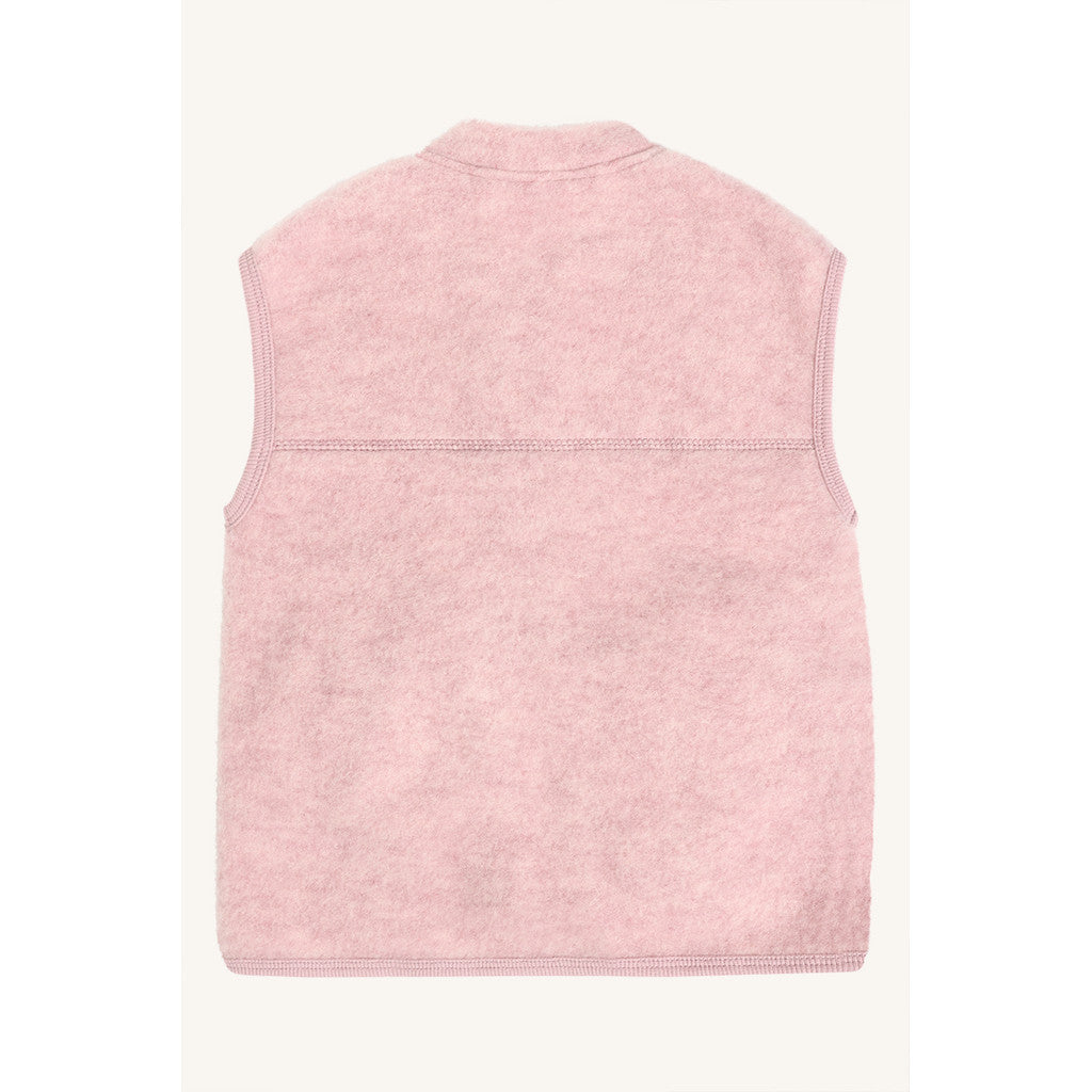 Hust & Claire HCEmilo Zip Wool Waistcoat 3875 Heather