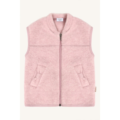Hust & Claire HCEmilo Zip Wool Waistcoat 3875 Heather