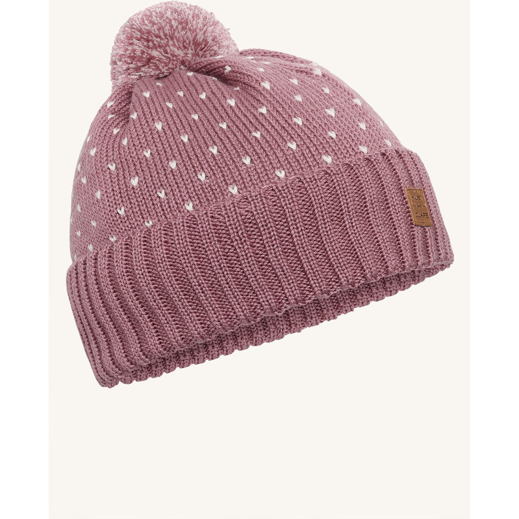 Hust & Claire HCFalke Knit Dot Hat 3863 Pale Mauve