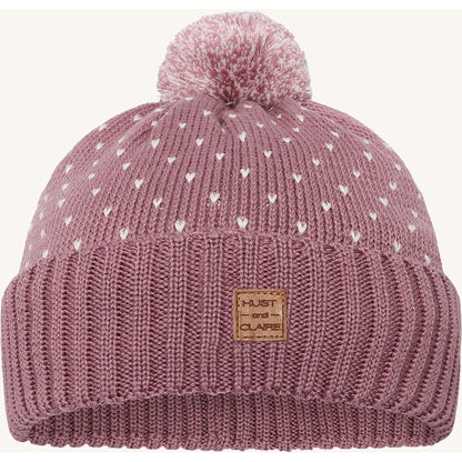 Hust & Claire HCFalke Knit Dot Hat 3863 Pale Mauve