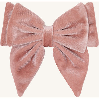 Hust & Claire HCFarhin Fall Velour bow Hair ornaments 3735 Adobe Rose