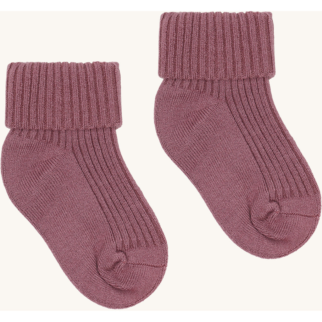 Hust & Claire HCFlosi 2-Pack Socks Wool-Bamboo Blend Socks 3863 Pale Mauve