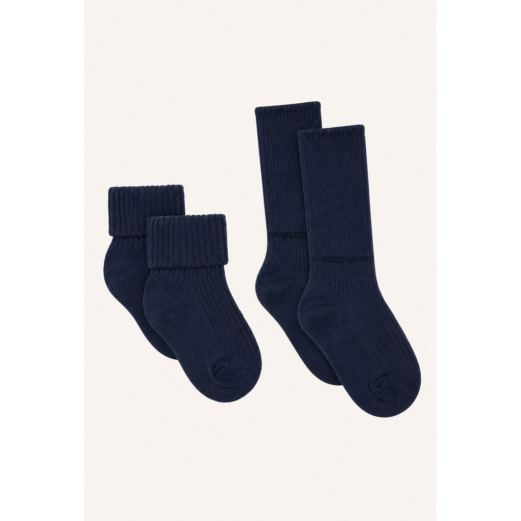Hust & Claire HCFlosi 2-Pack Socks Wool-Bamboo Blend Socks 3146 Blues