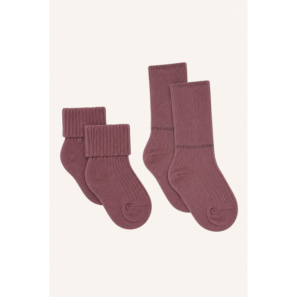 Hust & Claire HCFlosi 2-Pack Socks Wool-Bamboo Blend Socks 3850 Old Rose