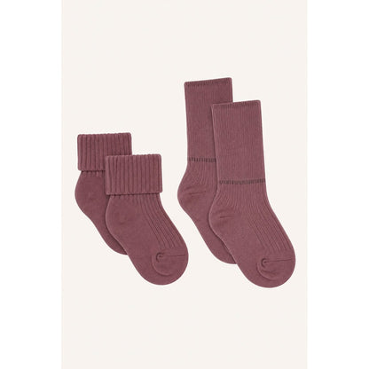 Hust & Claire HCFlosi 2-Pack Socks Wool-Bamboo Blend Socks 3850 Old Rose
