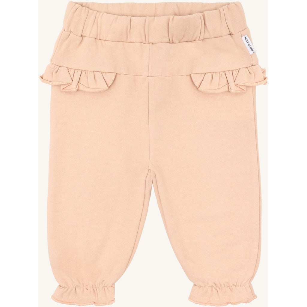 Hust & Claire HCGenny solid flounce Jogging Trousers 3549 Rugby Tan
