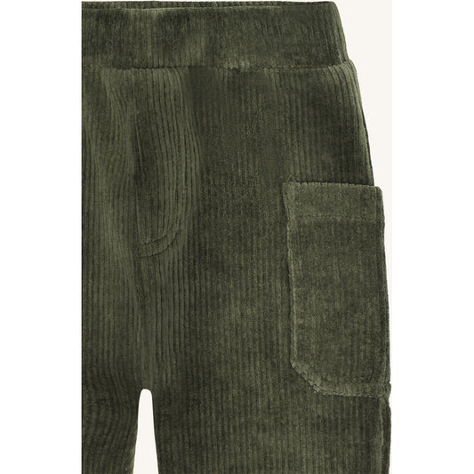 Hust & Claire HCGus Ribbed velour Jogging Trousers 3461 Deep Ivy