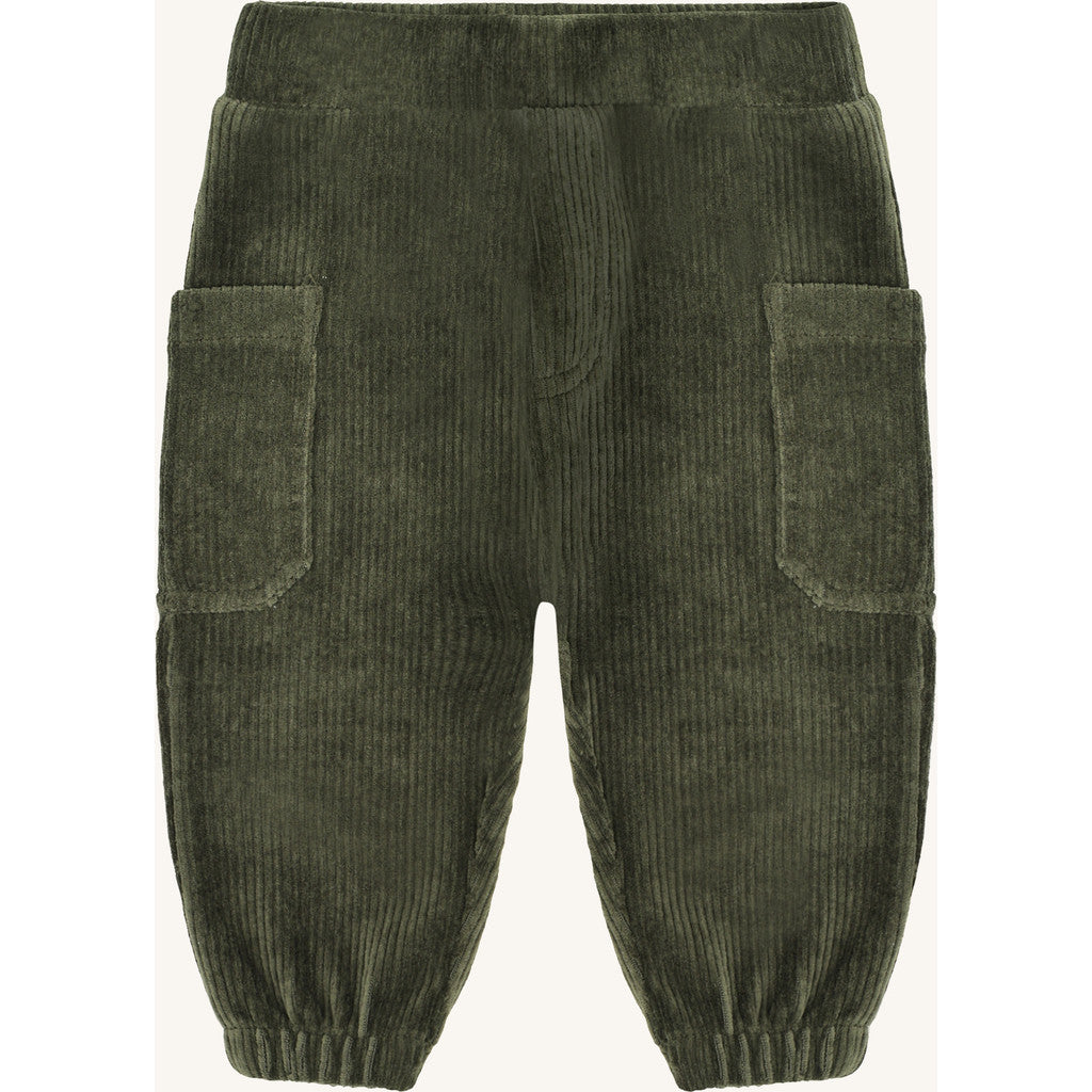 Hust & Claire HCGus Ribbed velour Jogging Trousers 3461 Deep Ivy
