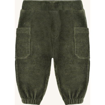 Hust & Claire HCGus Ribbed velour Jogging Trousers 3461 Deep Ivy