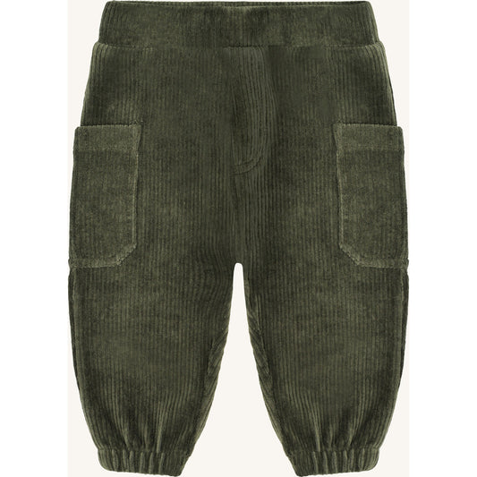 Hust & Claire HCGus Ribbed velour Jogging Trousers 3461 Deep Ivy