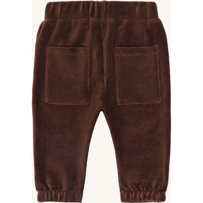 Hust & Claire HCGus Ribbed velour Jogging Trousers 4575 Soil