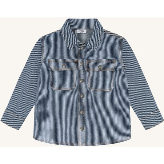 Hust & Claire HCJack Yd  stripe Shirts 62 Blue Denim