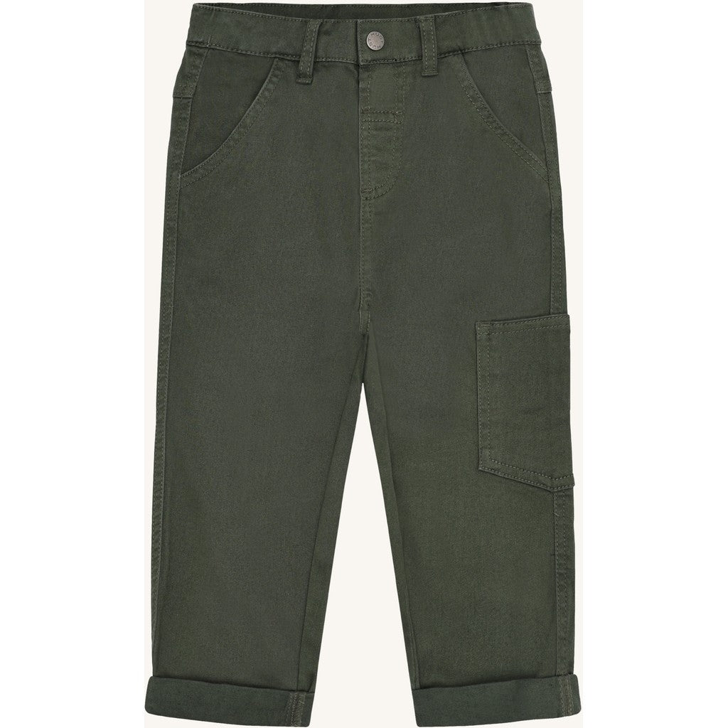 Hust & Claire HCJames Peached Canvas Trousers 3461 Deep Ivy