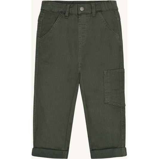 Hust & Claire HCJames Peached Canvas Trousers 3461 Deep Ivy