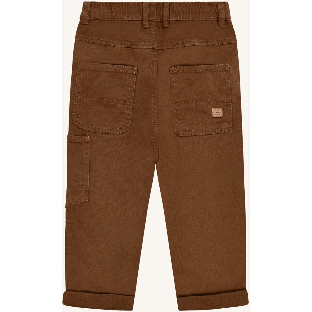 Hust & Claire HCJames Peached Canvas Trousers 4561 Bison