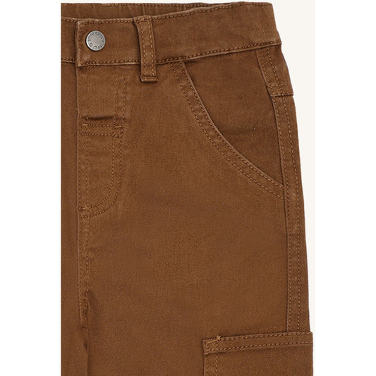 Hust & Claire HCJames Peached Canvas Trousers 4561 Bison