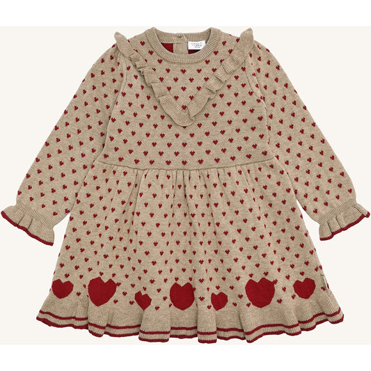 Hust & Claire HCKarina hearts Dresses 3554 Biscuit