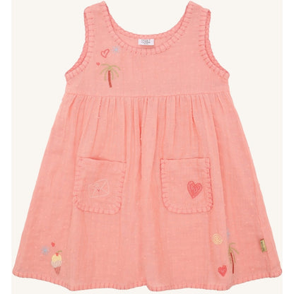 Hust & Claire HCKaroline  Dobby Dresses 3761 Shell