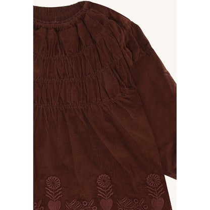 Hust & Claire HCKaroline Folk Dresses 4575 Soil