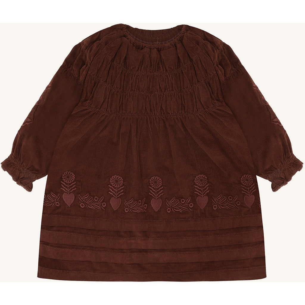Hust & Claire HCKaroline Folk Dresses 4575 Soil