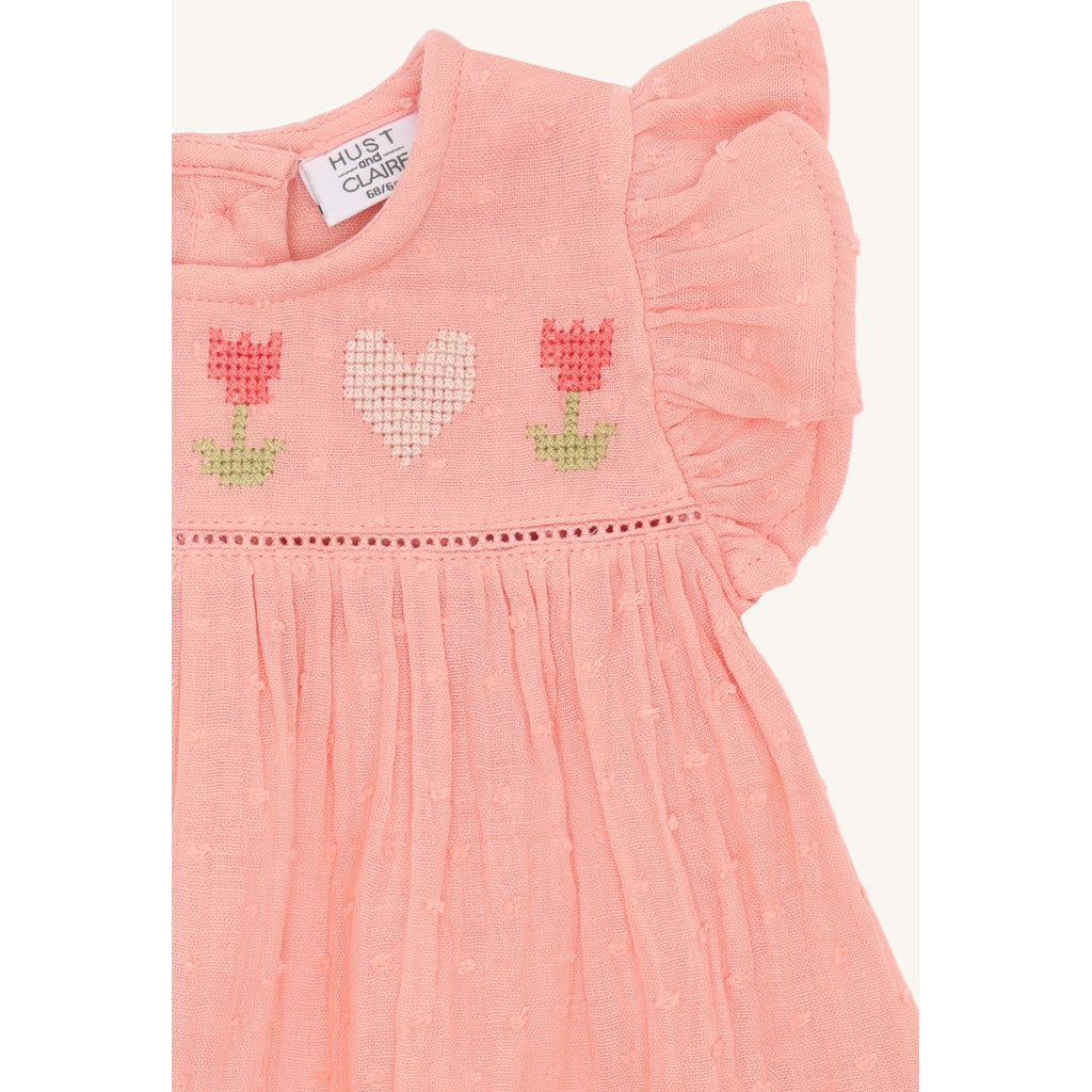Hust & Claire HCKatinka Dobby Dresses 3761 Shell