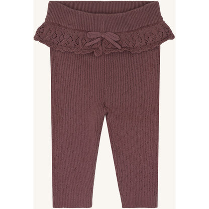 Hust & Claire HCLisa knit rib Leggings 3870 Plum