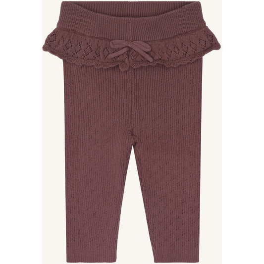 Hust & Claire HCLisa knit rib Leggings 3870 Plum