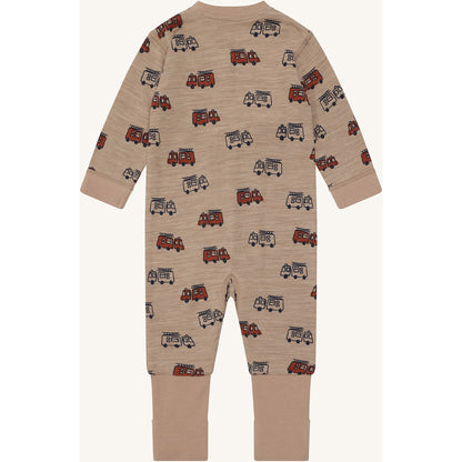 Hust & Claire HCManu Firetruck Zip Night Suit 3554 Biscuit
